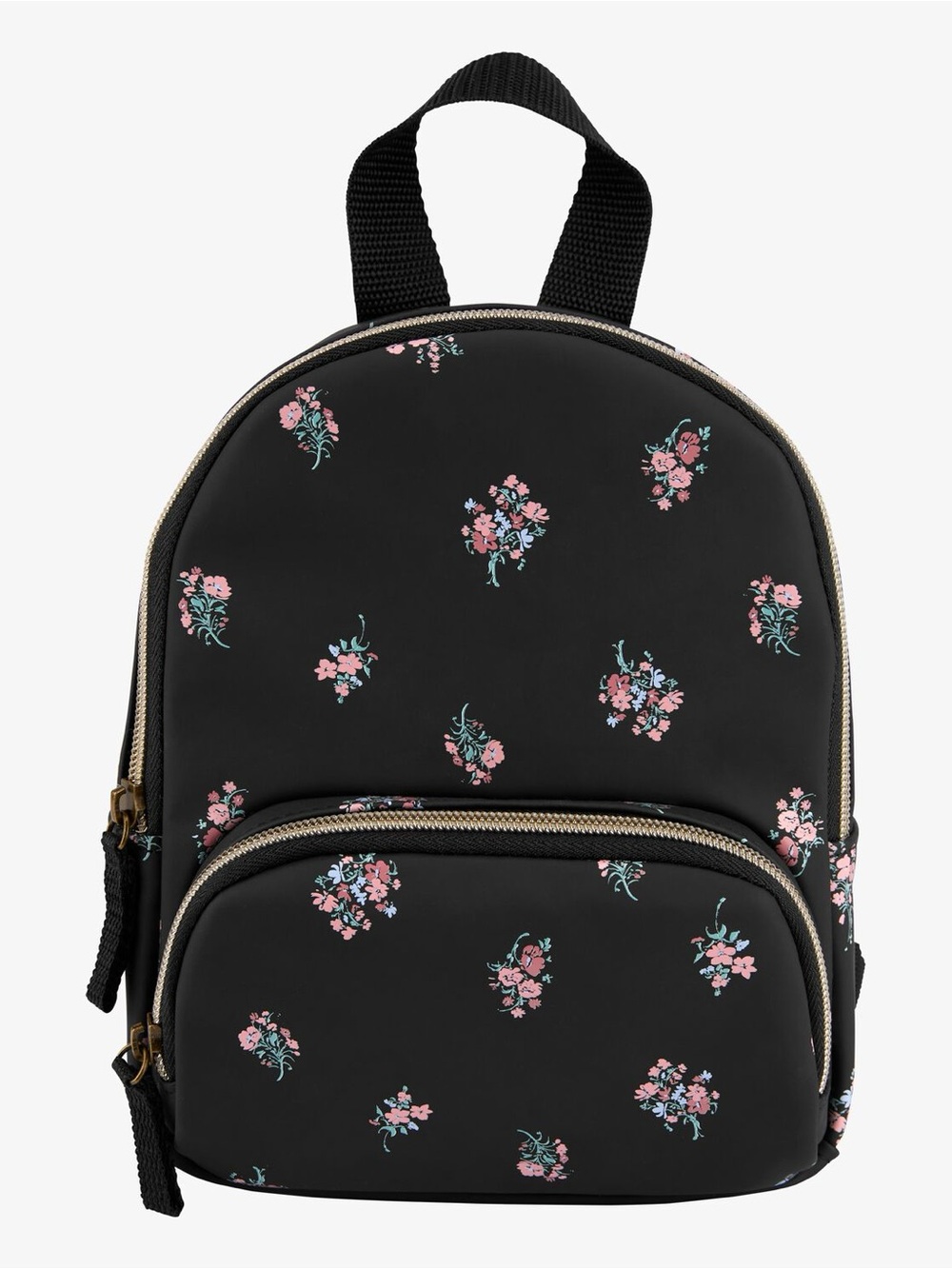 Oshkosh Black Floral Mini Backpack
